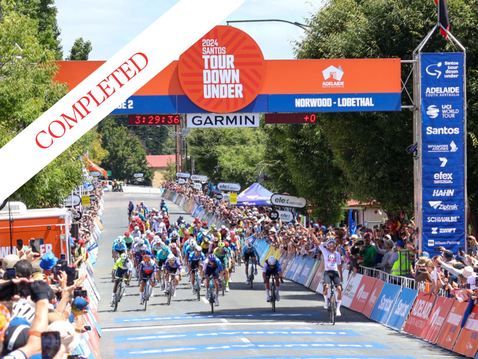 Tour Down Under Stage Finish