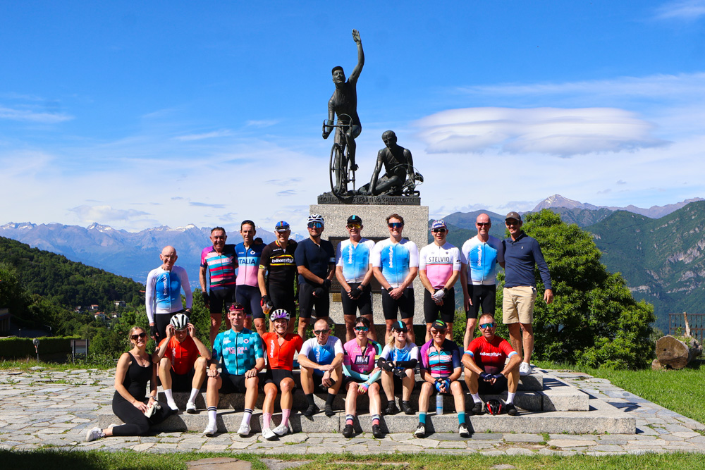 The chapel of the Madonna del Ghisallo, patron saint of cyclists