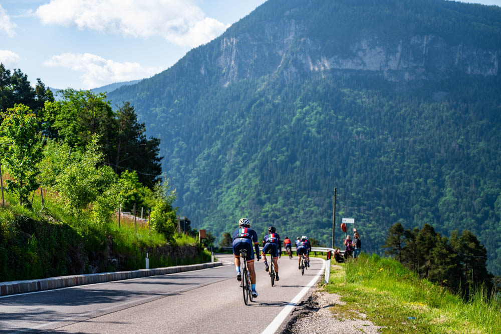 Alpine descent with guests