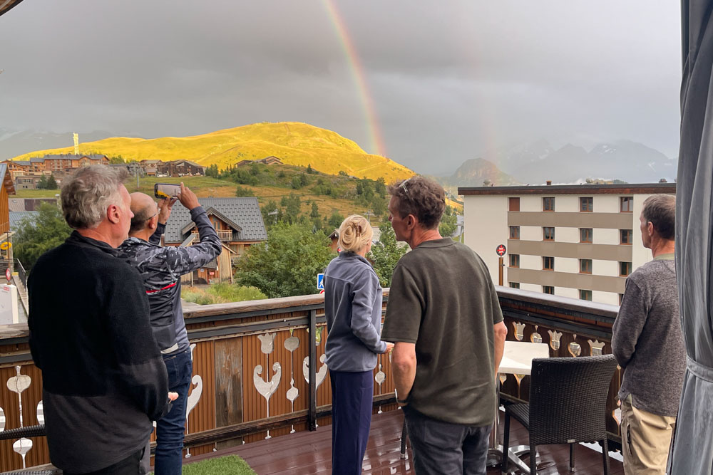 Rainbow on Alpe d'Huez