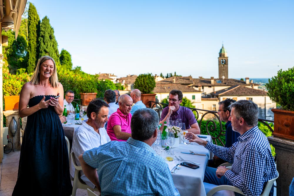 Farewell dinner with guests