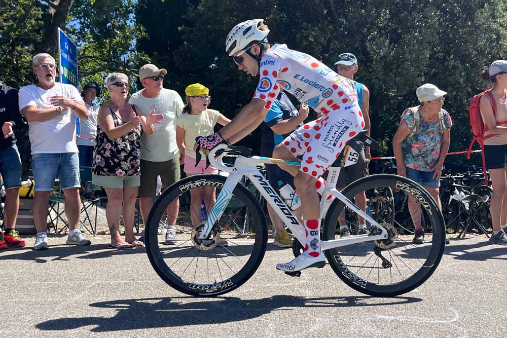 KOM jersey at the Tour de France