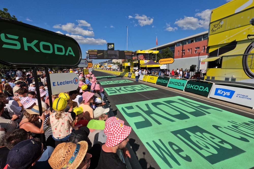 Tour de France stage finish view