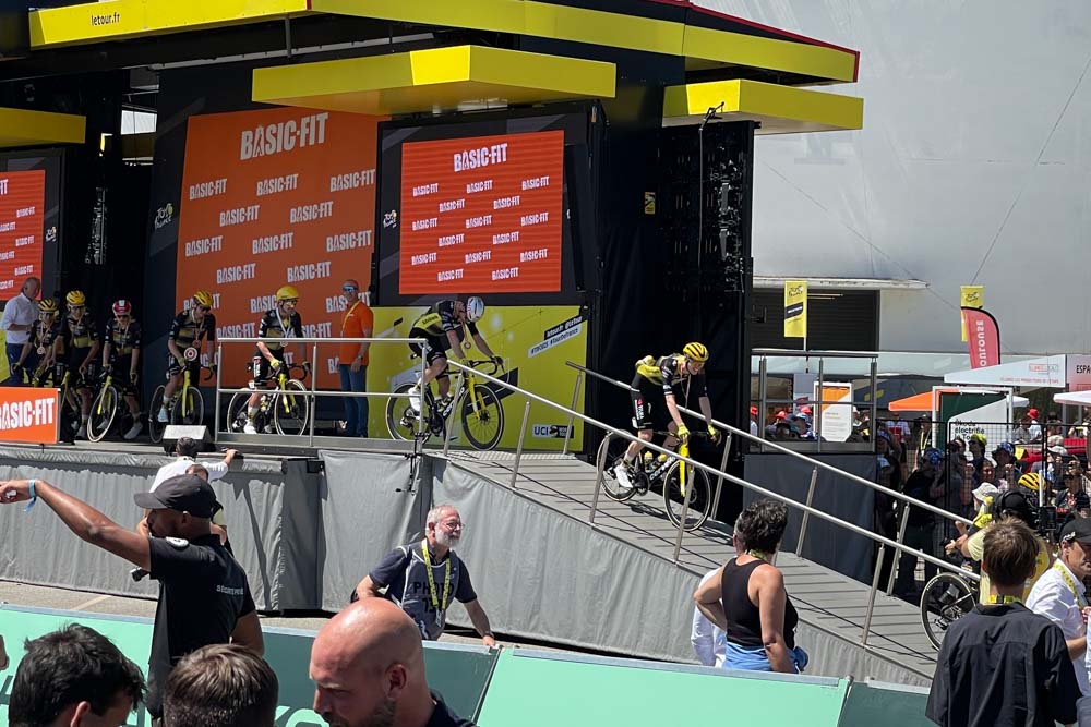 Team presentation at the Tour de France