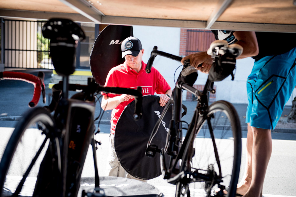Professional bike support provided on a Bikestyle Tours cycling holiday