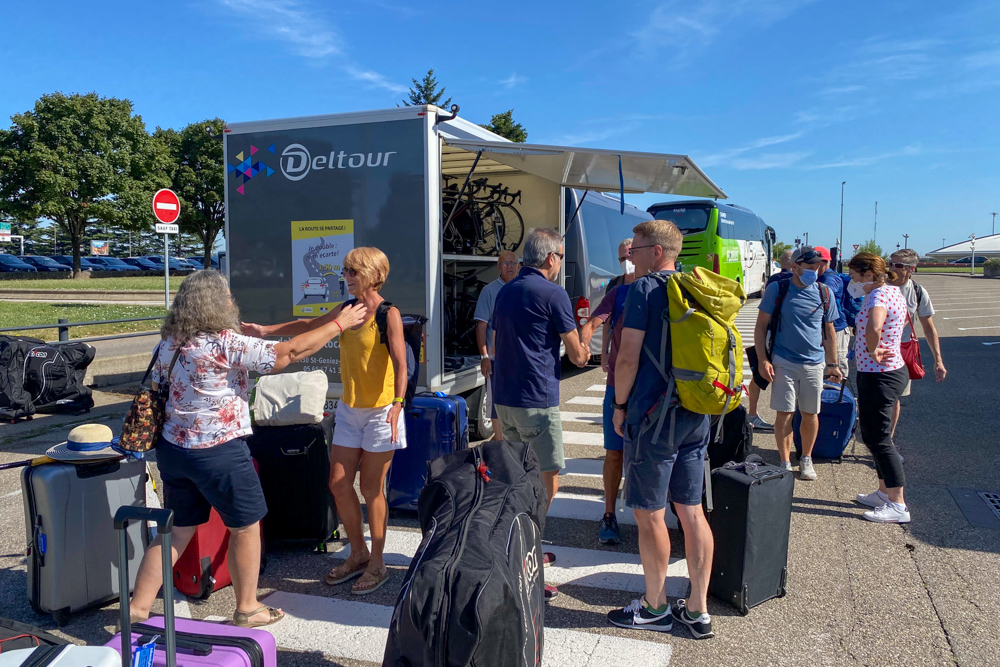 Guests concluding their Bikestyle Tours cycling holiday